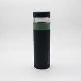 Lalaluctus Tea Bottle - Stainless Steel Tumbler with Tea Strainer - Dark Gray - 400 ml