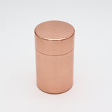 Mirror-Finished Hammered Copper Tea Canister / Handcrafted in Tsubame