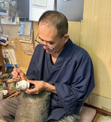 Nagomi: Kyo-yaki Matcha Bowl (京焼抹茶碗  Matsu / 松）3