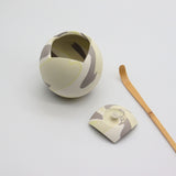 [One-of-a-Kind] Shinro Yamamoto: Marble Porcelain Natsume B / Lidded Container (Yellow) yunomi.life