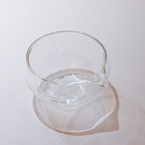 Origami  - Glass Katakuchi Matcha Bowl with Pouring Lip yunomi.life