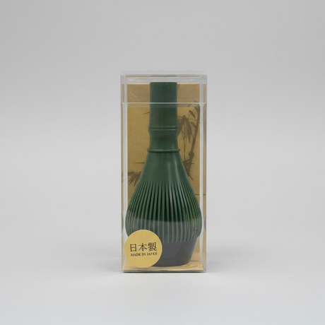 Resin Matcha Tea Whisk green with package yunomi.life