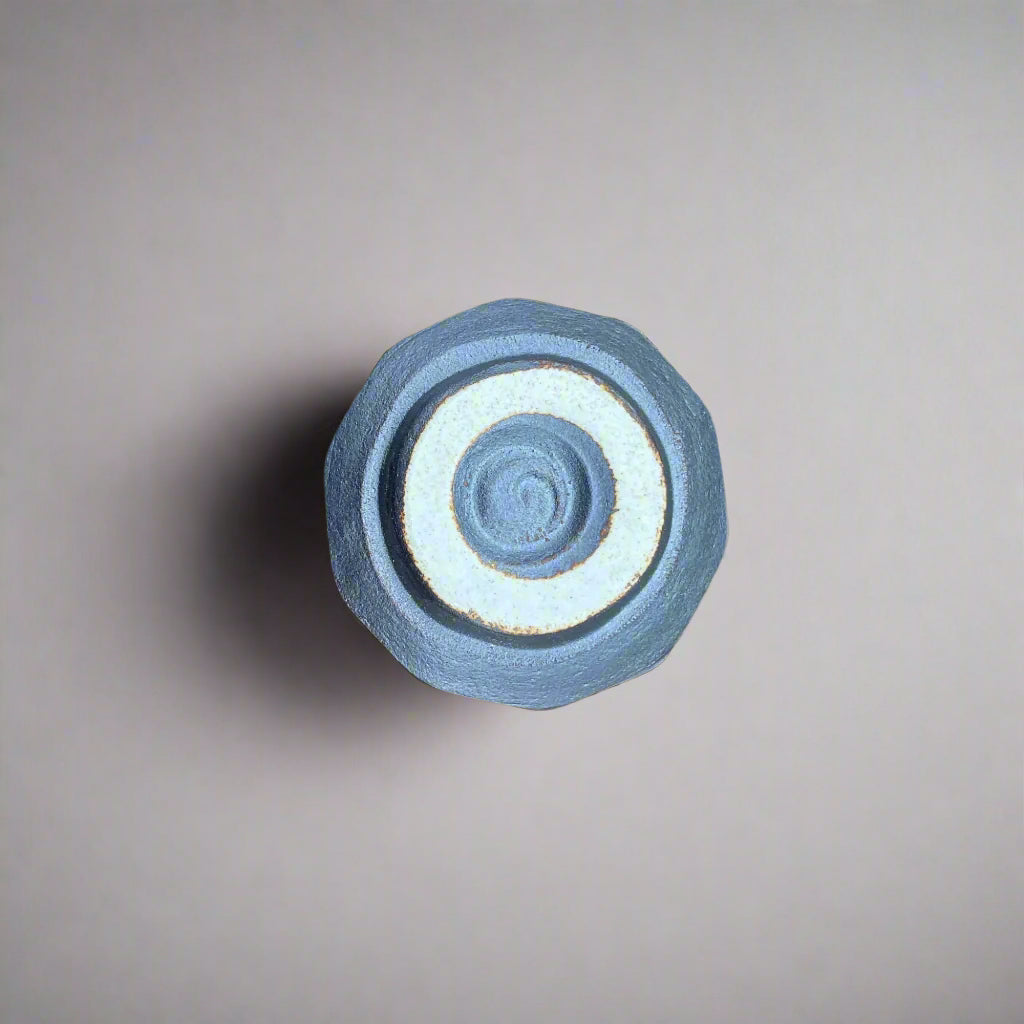 青安窯：手造り美濃焼 ぐい呑5個セット 木箱付き 手造り五様ぐい呑揃い