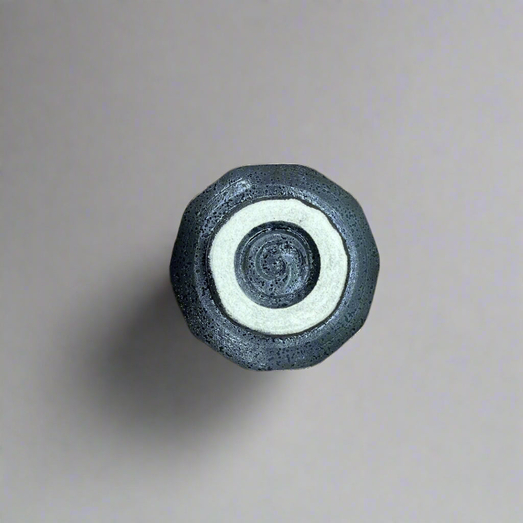 青安窯：手造り美濃焼 ぐい呑5個セット 木箱付き 手造り五様ぐい呑揃い