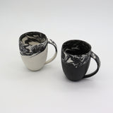 Shinro Yamamoto: Marble Porcelain Mug Cup (White) yunomi.life