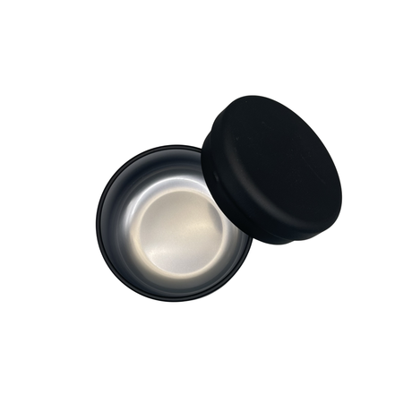 Shizucan Green Tea in Mini Matte Can inside view with lid white background yunomi.life