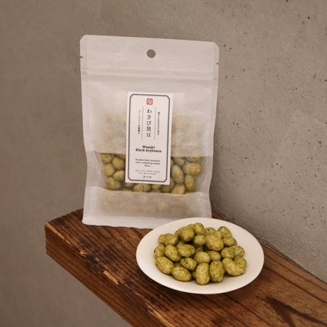 Wasabi Black Soybeans Snack / ユノミライフ わさび黒豆 yunomi.life