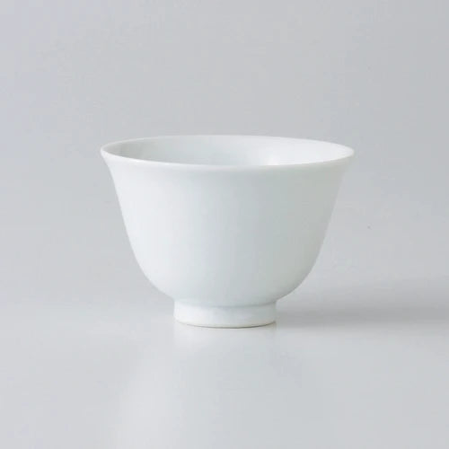 Saikai Ceramics: Tea Professional's White Porcelain Tea Cup - 50 ml