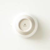 (temporary out of stock) Origami Tea Kumoi Cloud White Minoyaki Porcelain Matcha Bowl with Pouring Lip　抹茶碗 雲居ホワイト