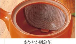 Yamaki Ikai F510: Camel color Tokoname Yakishime Kyusu Tea Pot