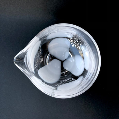 Suikaen: Crystal Series (Katakuchi Chawan Glass Matcha Bowl with Spout ) Clear yunomi.life 2