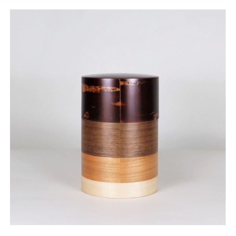 Fujiki Denshiro: Wazutsu Series Kabazaiku Tea Canisters, 4-color