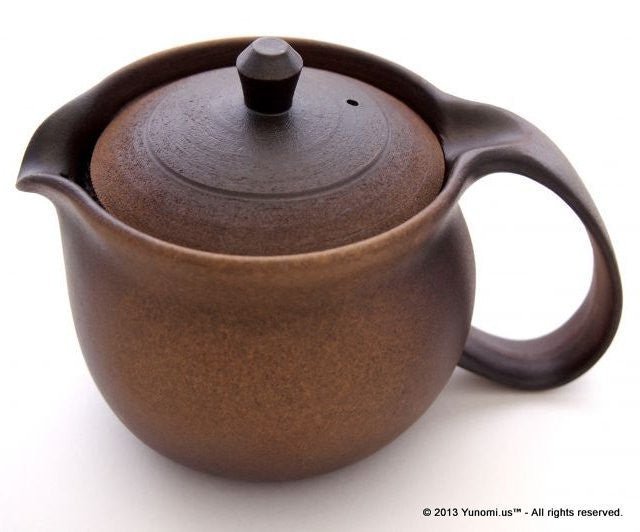 Fujisou: Tea Pot, Supreme Yakijime (450 ml) 至高ティーポット（大）焼締め - Yunomi.life