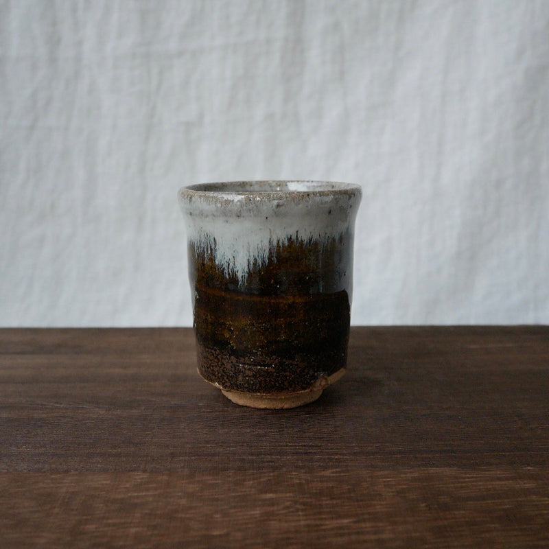 Gotanbayashi Kama: Handmade Yunomi Cup, Karatsuyaki (with wooden gift box) - Yunomi.life