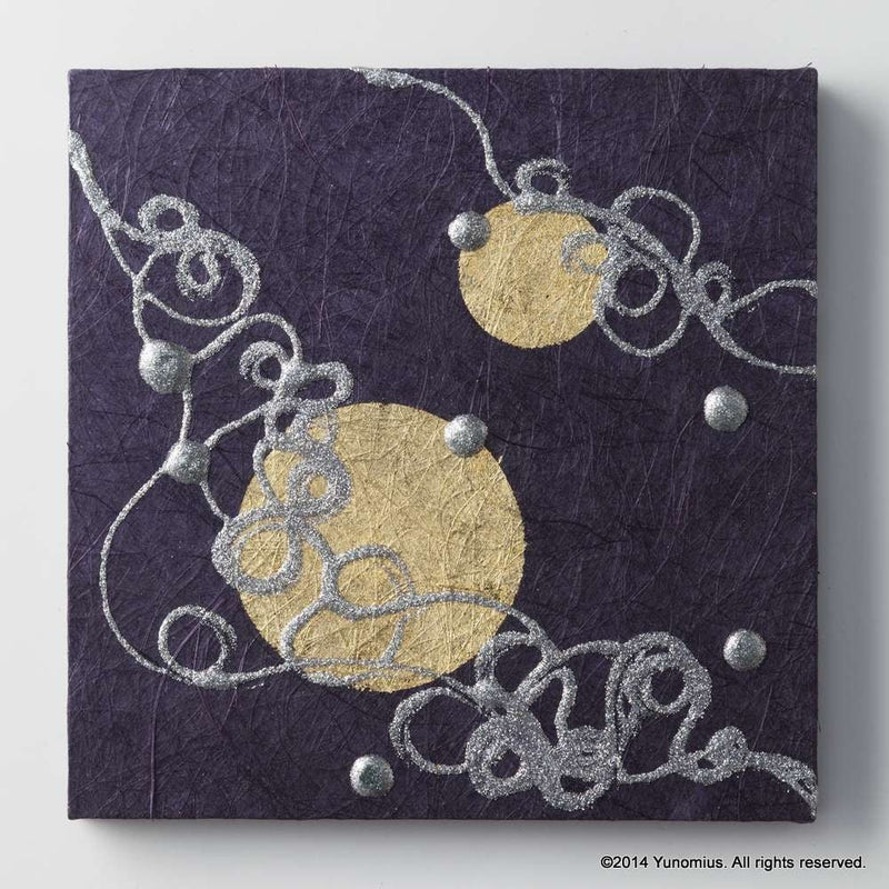 Hana & Haku: Decorative Washi Paper Panel (Purple