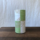 Okumura Seikan: Tea Can, Washi Paper - Gold leaf spring green　讃香　若葉