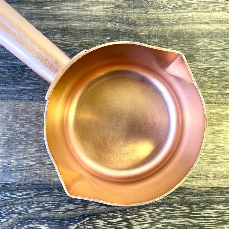 Bronze Sauce Pan 銅両口片手鍋