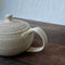 Isobe Ceramics mi924/se824: Tokoname Ushirode Matsukawa Kyusu Sand White 300 ml - Yunomi.life