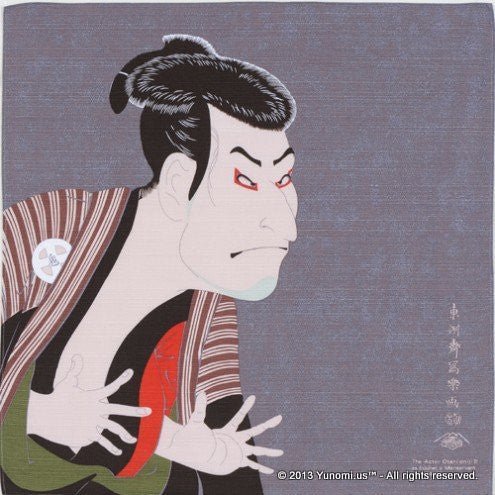 Iyo Yuinoh Center, Furoshiki: Kabuki Actor Otani Oniji III - Sharaku (small) - Yunomi.life