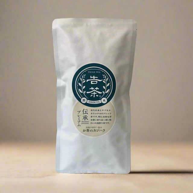 Kajihara Tea Garden: #01 2022 Densho Premium, Kamairicha Green Tea from Kumamoto 伝承プレミアム 釜炒り茶 - Yunomi.life