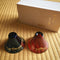 Kimoto Glass: a pair of Shofukuhai Mt.Fuji Deep Blue and Gold Red (65ml) - Yunomi.life