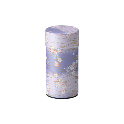 Okumura Seikan 9062M: Tea Can, Chiyogami Washi Paper - Sakura Lavendar (size for 175g)
