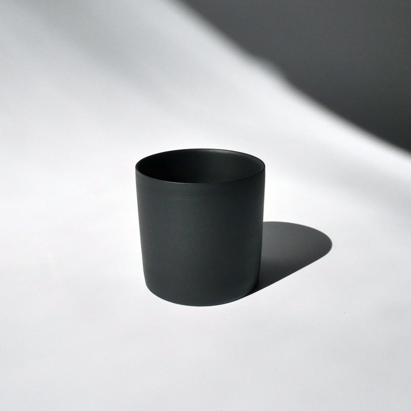 Nankei Pottery: Cylinder Matte Yunomi Tea Cup (Black, 240ml) - Yunomi.life