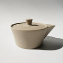 Nankei Pottery: Hohin Tea Set (Teapot and 2 Cups, Sand Colour), Pre-order for early September shipment - Yunomi.life