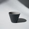 Nankei Pottery: Matte Cone Ceramic Tea Cup (Black, 100ml) - Yunomi.life