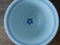 Saikai Ceramics: Blue Trim, White Porcelain Yunomi Tea Cup with Blue Accents 150 ml - Yunomi.life