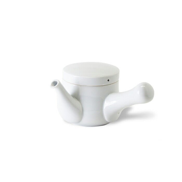 Saikai Ceramics: Essence - Torso Kyusu Tea Pot (White, Porcelain) - Yunomi.life
