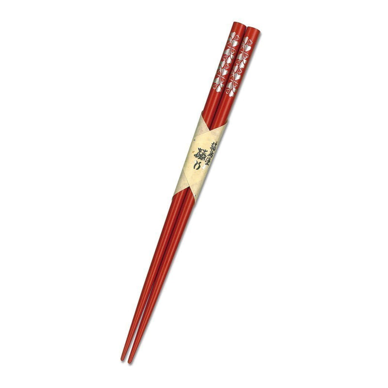 Tohachiya: Urushi Chopsticks, Clover (22.5 cm) - Yunomi.life