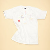 TOHOKU: Hand stitched by Tsunami Survivors Sashiko T-shirts White & Black - Yunomi.life