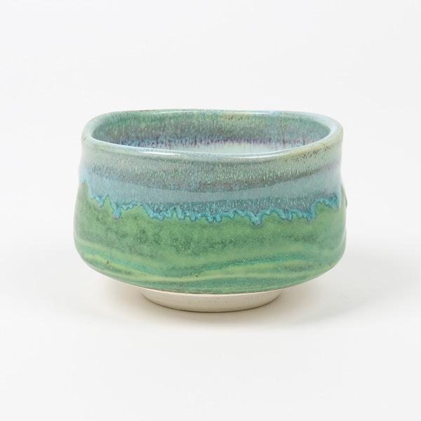 Yamaki Ikai M1435: Deep Sea Blue-Green Matcha Tea Bowl (Maru Oto Iguchi Ceramics) - Yunomi.life
