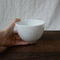 Yamani - Miyama Tableware: "Crease" Matcha Bowl Snow White - Yunomi.life