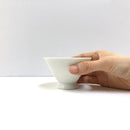Yamatane: Tea Professional's White Porcelain Tea Cup - Asagao - Yunomi.life