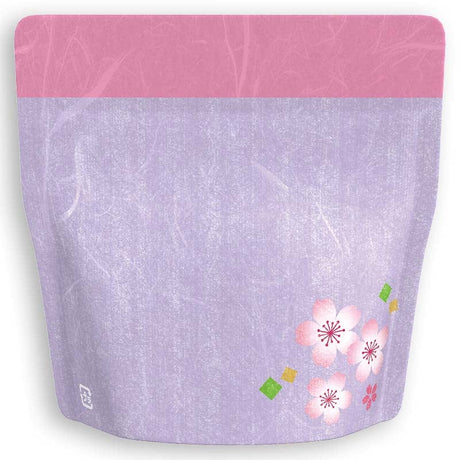 Yoshimura Pack 10157 Resealable Washi Paper Bag Sakura In Purple 桜の花柄 - Yunomi.life